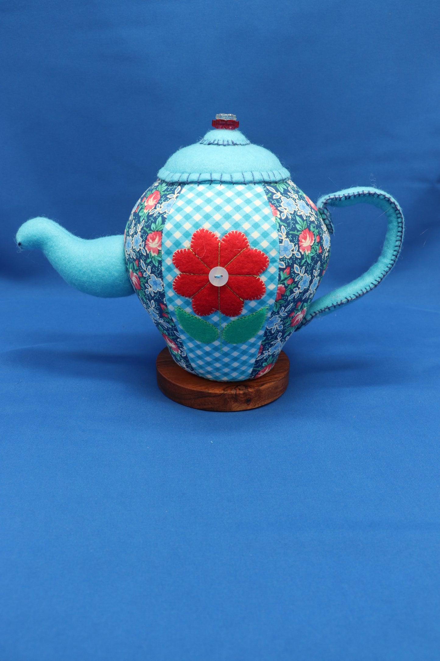 A patch work Tea pot with Functionality